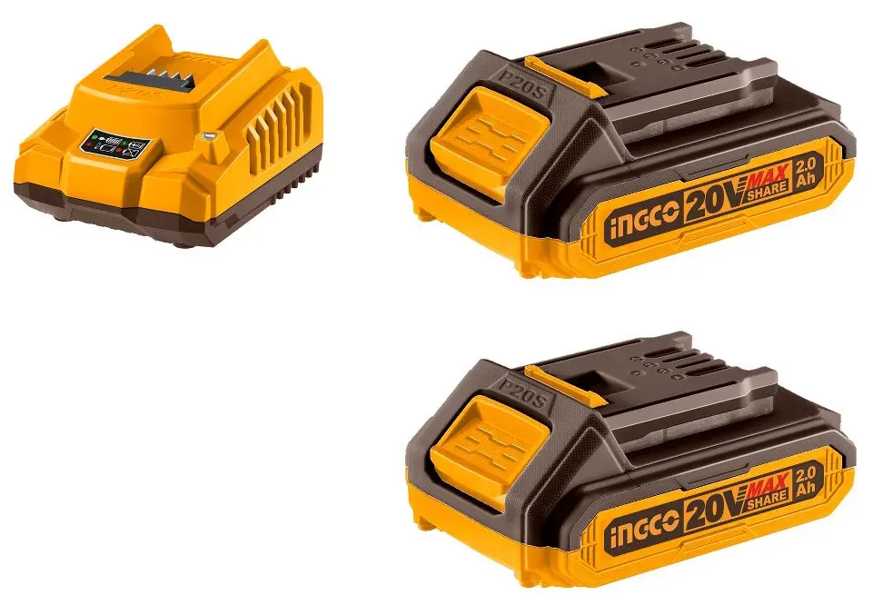 Set încărcător + acumulatori Ingco FBCPK1222
