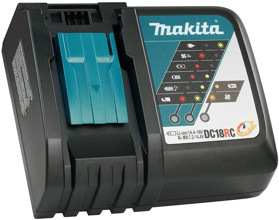 Set acumulatoare + incarcator Makita 197570-9 2 x BL1850B 18V 5.0Ah + DC18RC