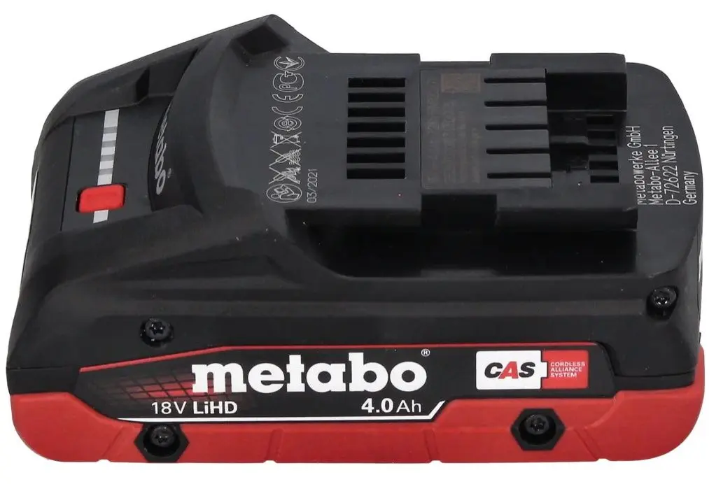 Set acumulatoare Metabo LIHD 1x4.0Ah/1x5.5Ah + incarcator Metabo ASC 55