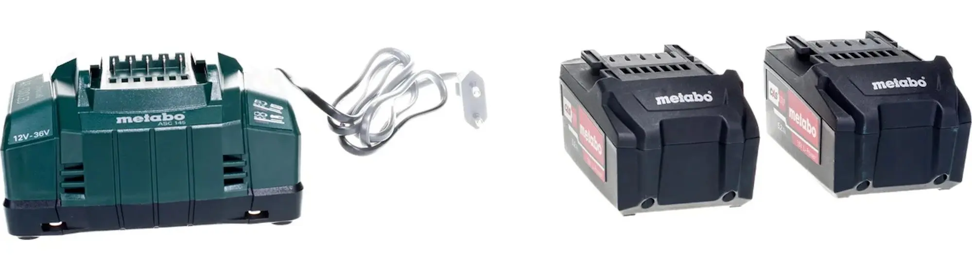 Набор аккумулятор + зарядное устройство Metabo 2х5.2Аh 18V + ASC 145 30-36V - 2