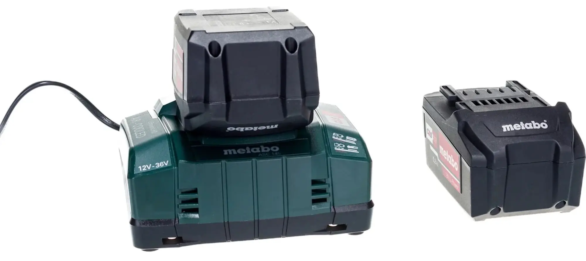 Набор аккумулятор + зарядное устройство Metabo 2х5.2Аh 18V + ASC 145 30-36V - 3