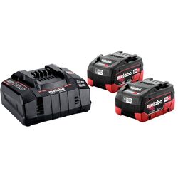 Набор аккумулятор + зарядное устройство Metabo 2xLiHD 5.5 Ah 18V + ASC 145