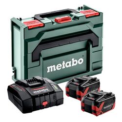 Набор аккумулятор + зарядное устройство Metabo Basic Set 2xLiHDX 8.0Ah + ASC 290 + metaBOX 145
