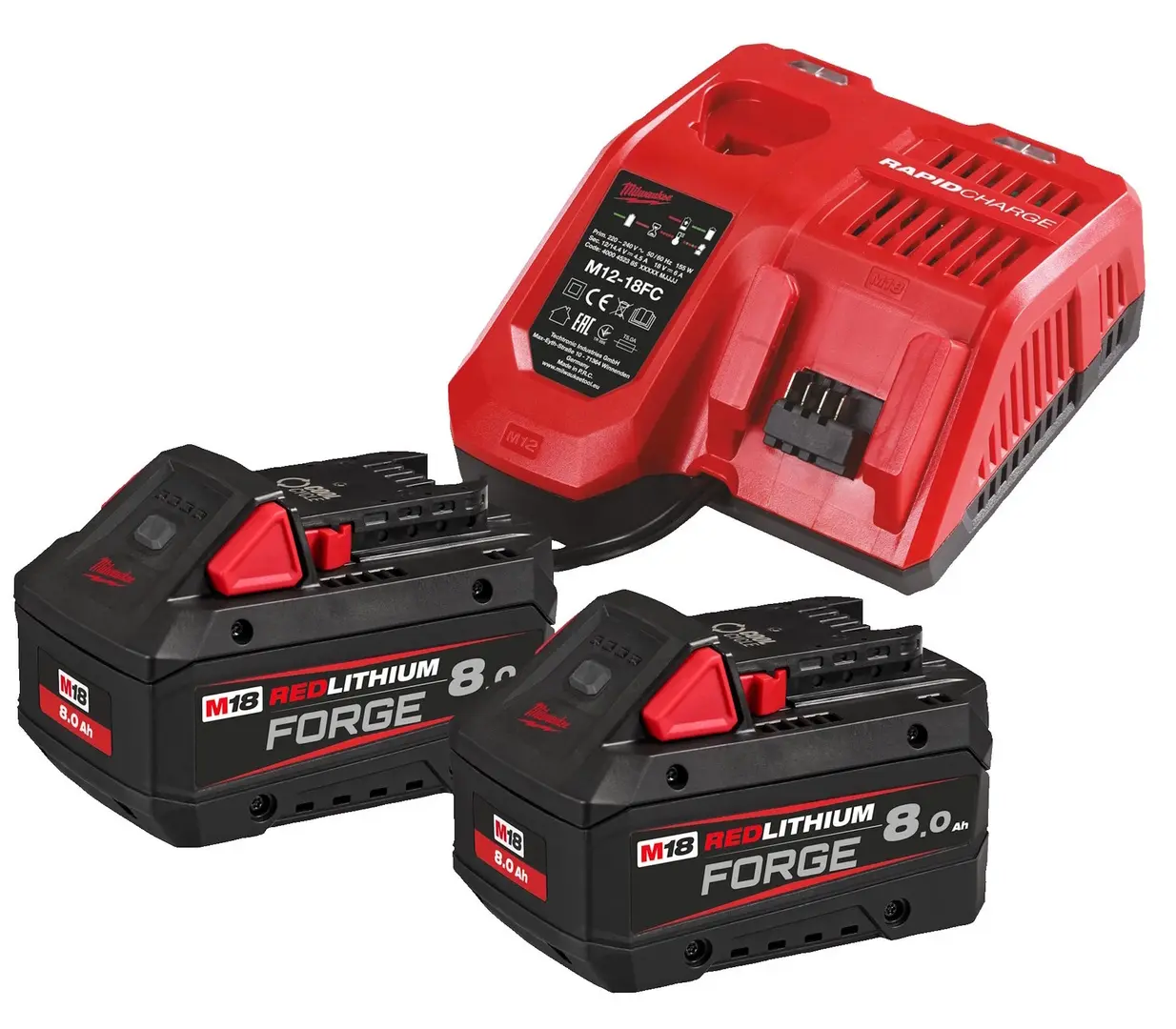 Набор аккумулятор + зарядное устройство Milwaukee M18 Forgenrg-802 (4933498612)