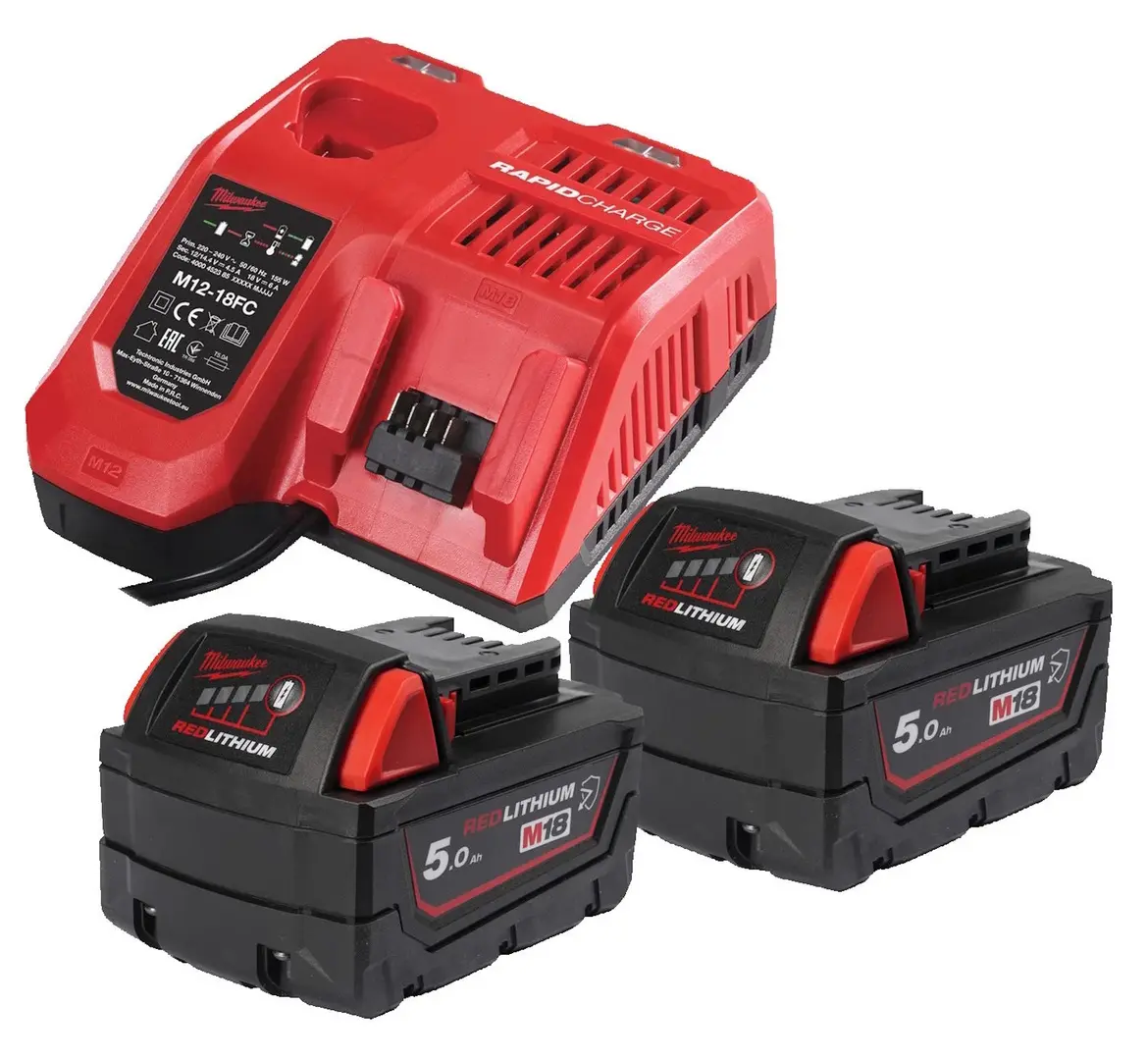 Set acumulator + incarcator Milwaukee M18NRGCR-502 (4932479831)
