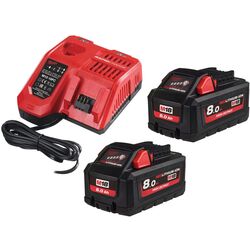 Набор зарядное устройство + аккумуляторы Milwaukee M18 HNRG-802 Thumb