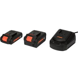 Комплект аккумулятор + зарядное устройство Sthor 78262 4Ah+2Ah 20V