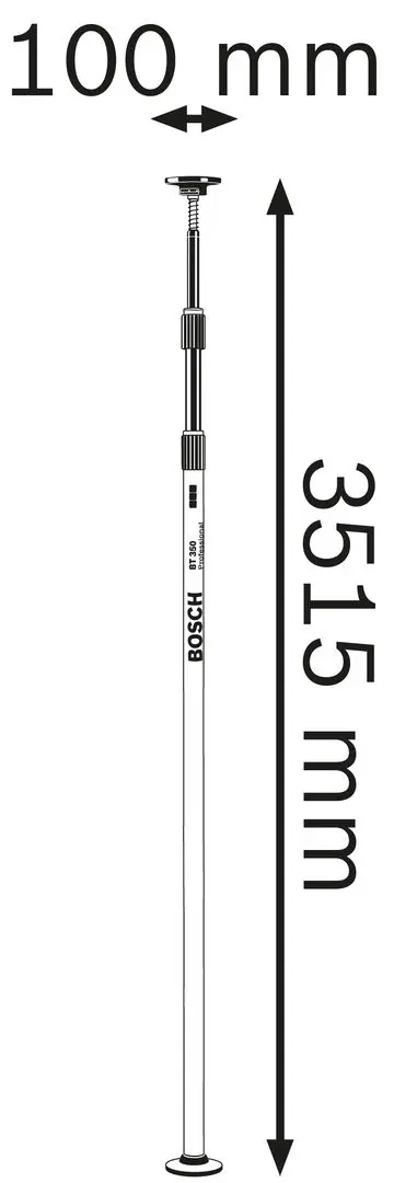Tija telescopica pentru nivele cu laser Bosch Professional BT 350