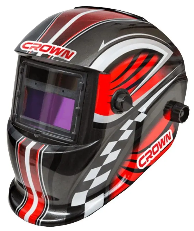 Сварочная маска Crown CAXW-MA1 (Grey/Red)