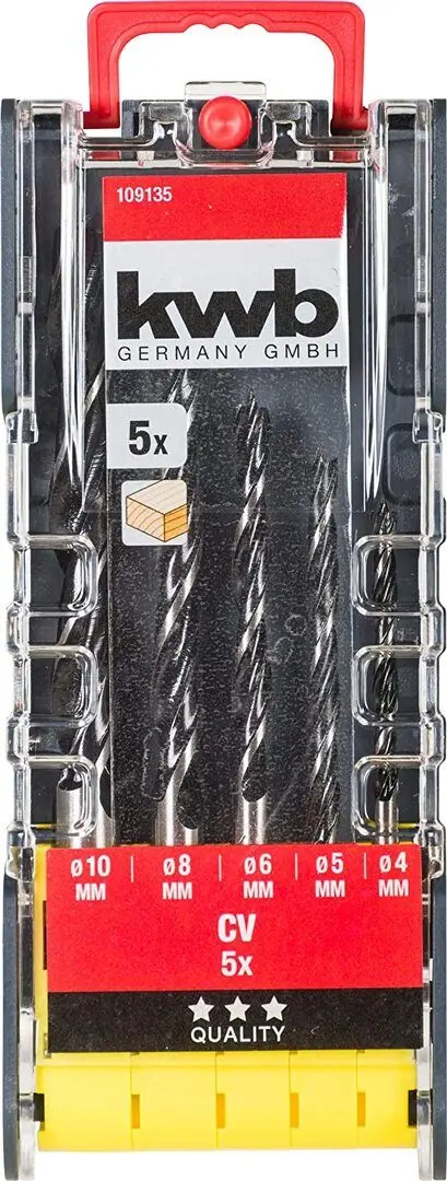 Набор сверл по дереву KWB 109135