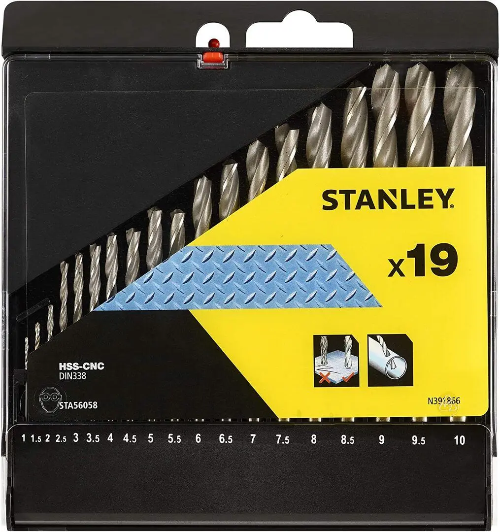 Set burghie pentru metal Stanley STA56058