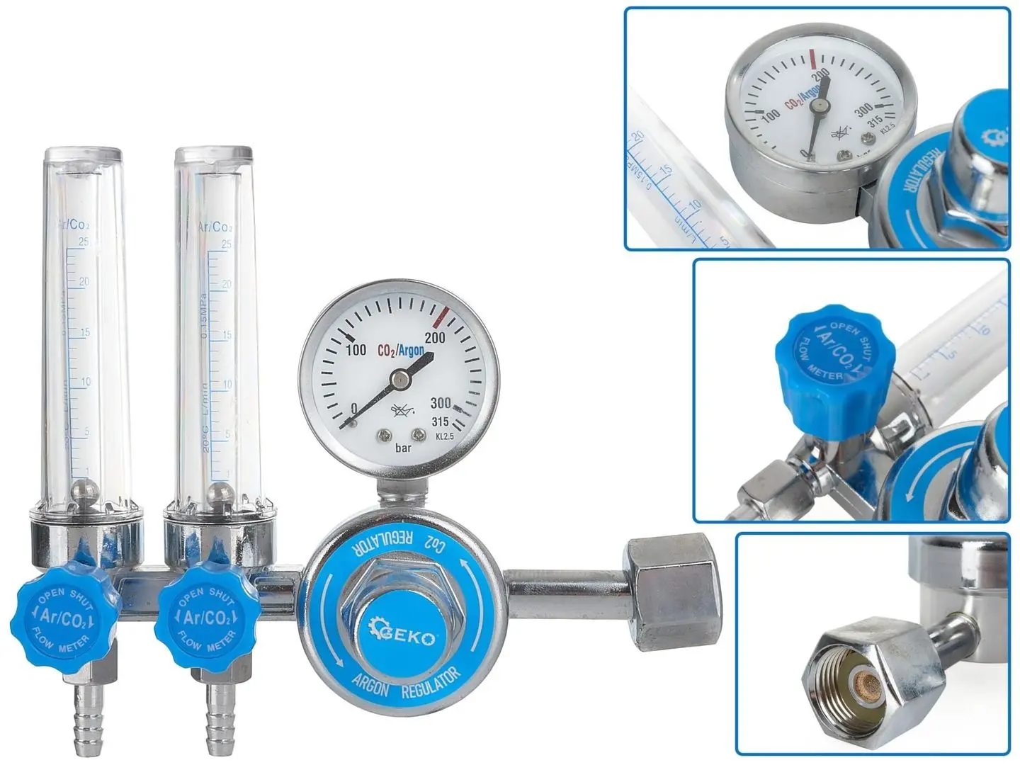 Filtru reductor cu rotametru Geko G80076