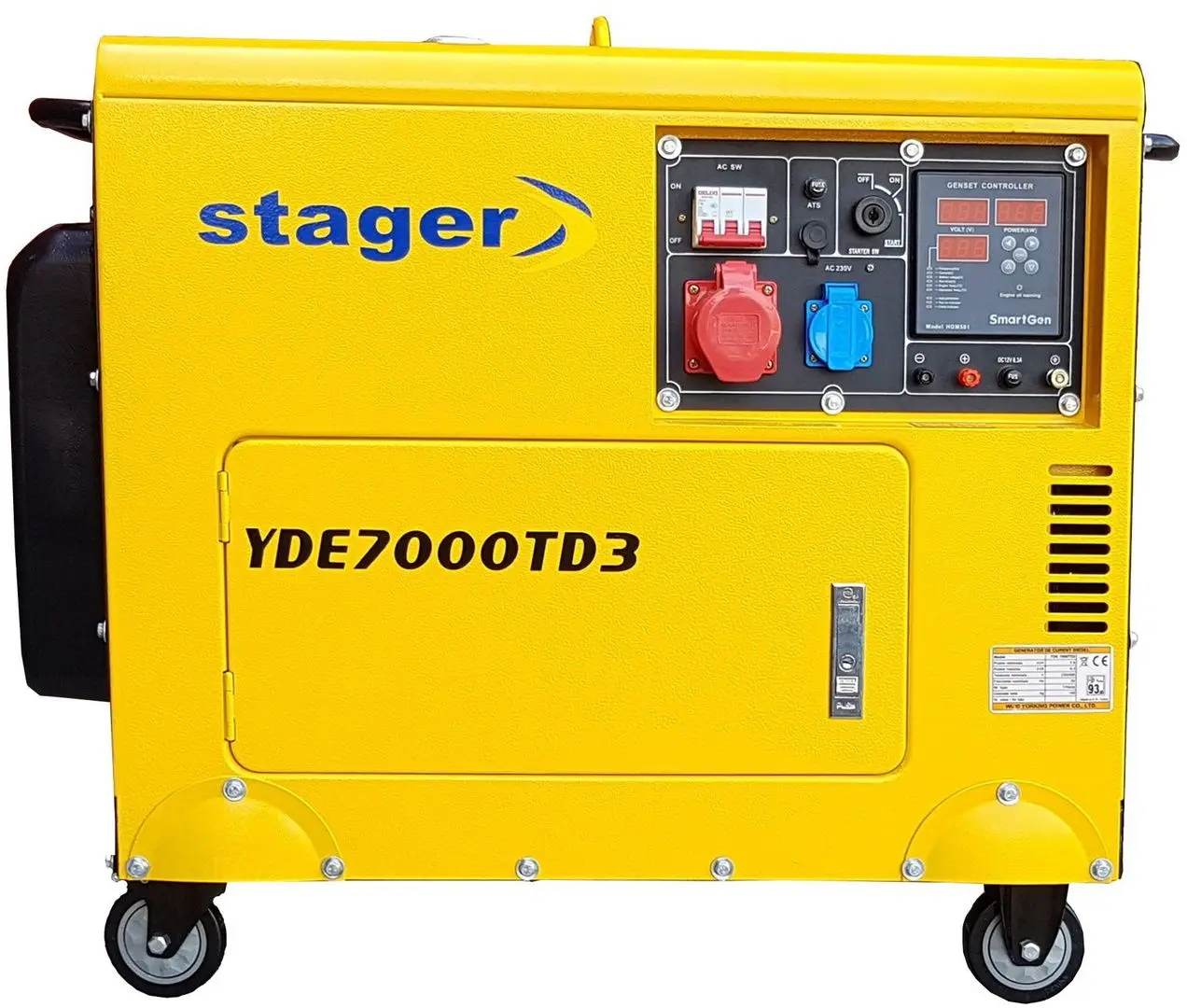 Дизельный генератор Stager YDE7000TD3