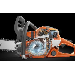 Motoferestrau Husqvarna 555 (Orange/Black) Thumb