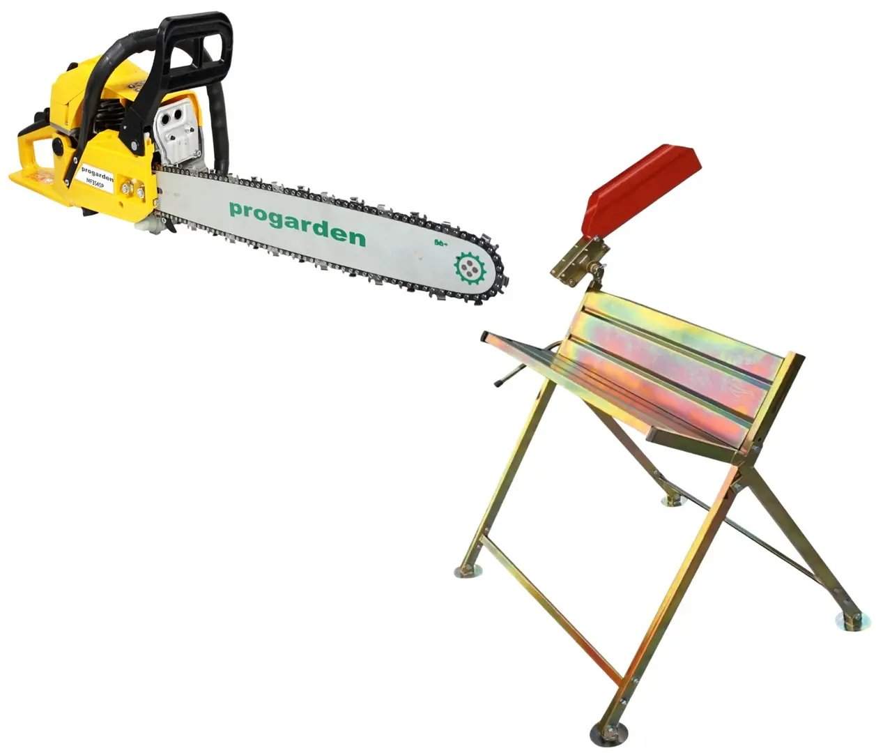 Motoferestrau Progarden MF3545P + capra taiat lemne