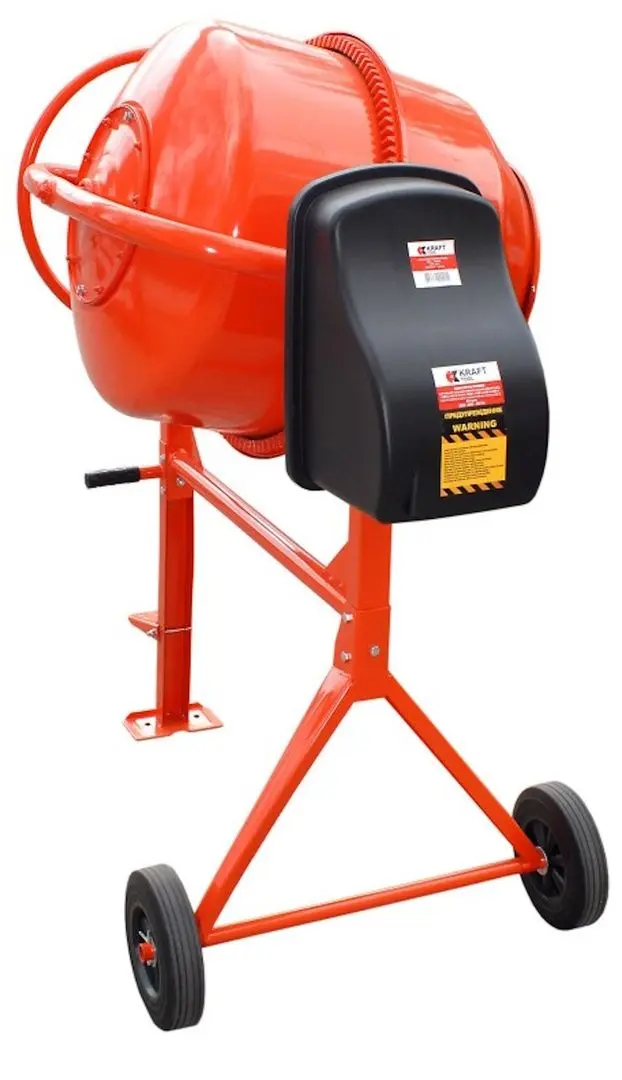 Бетономешалка KraftTool KT230L (Orange) - 4