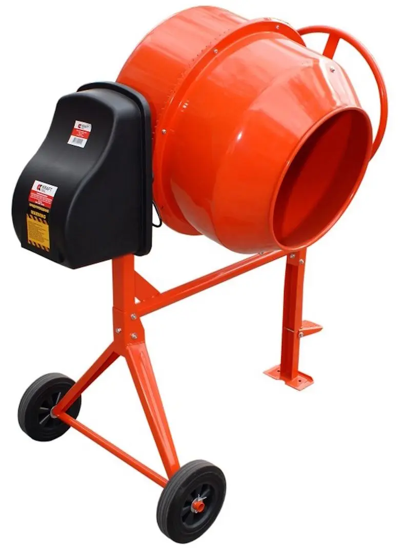 Бетономешалка KraftTool KT230L (Orange)