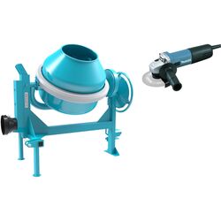 Set betoniera + polizor unghiular Omaer C 320 TR + 9558HNR