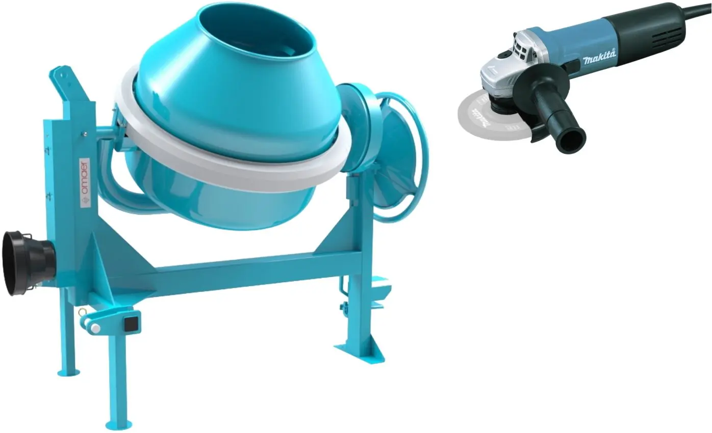 Set betoniera + polizor unghiular Omaer C 320 TR + 9558HNR