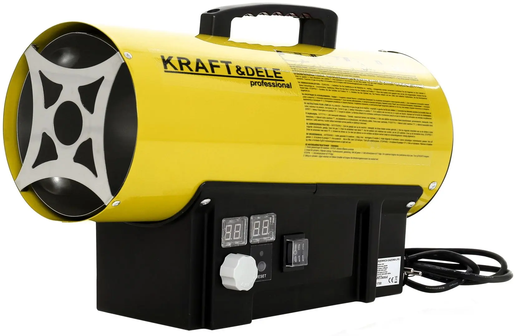 Aeroterma pe gaz Kraft&Dele Professional KD11701 (Yellow)