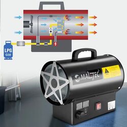 Газовая тепловая пушка Maltec GAS-2500Mt (Black) Thumb