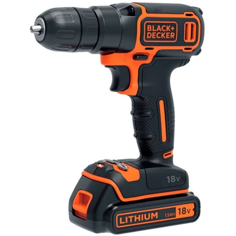 Аккумуляторная дрель-шуруповерт Black&Decker BDCD18K 18V