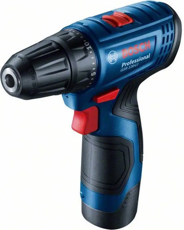 Masina de gaurit si insurubat cu acumulator Bosch Professional GSR 120 Li + Akku GBA 12V Li-Ion 2 Ahx2 + GAL 1210 CV + Case