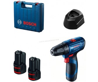 Masina de gaurit si insurubat cu acumulator Bosch Professional GSR 120 Li + Akku GBA 12V Li-Ion 2 Ahx2 + GAL 1210 CV + Case