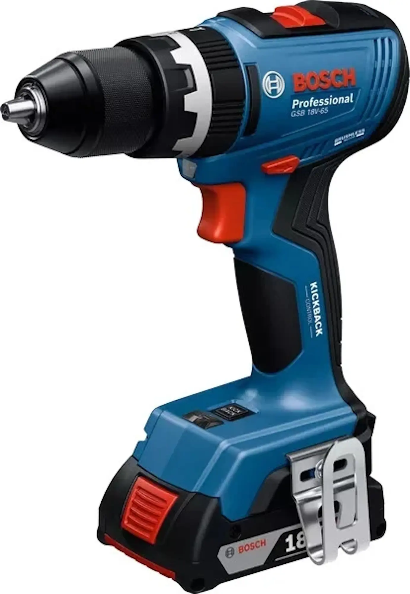 Дрель-шуруповерт аккумуляторная Bosch GSB 18V-65 Professional (06019N3300)