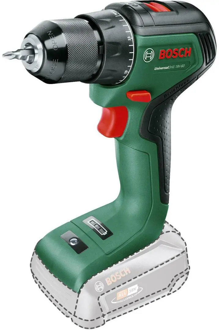Masina de gaurit si insurubat cu acumulator Bosch UniversalDrill 18V-60 (06039D7000)