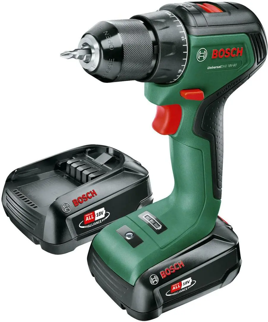 Дрель-шуруповерт аккумуляторная Bosch UniversalDrill 18V-60 (06039D7002) - 2
