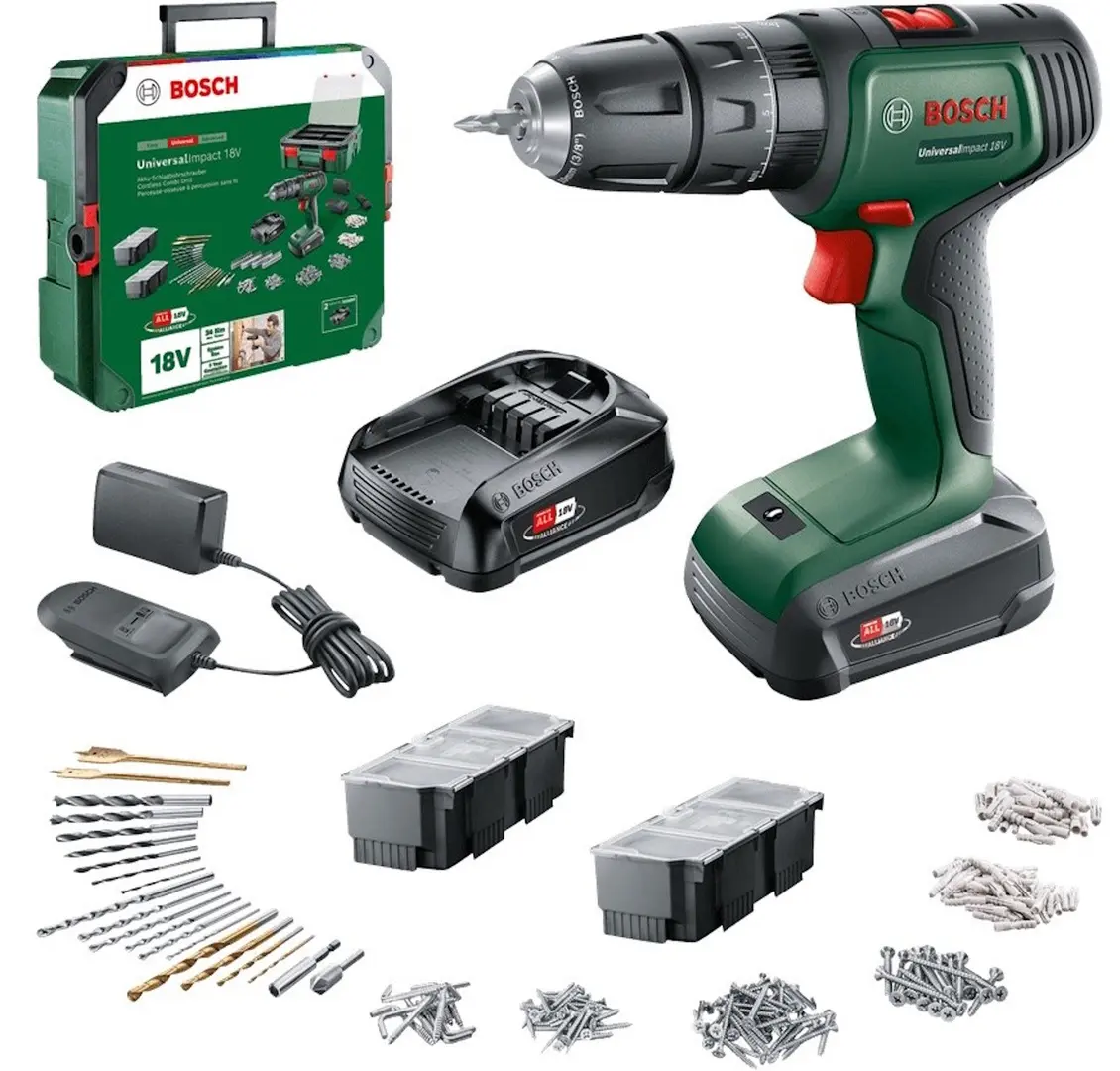 Дрель-шуруповерт аккумуляторная Bosch UniversalImpact 18V (06039D4103)