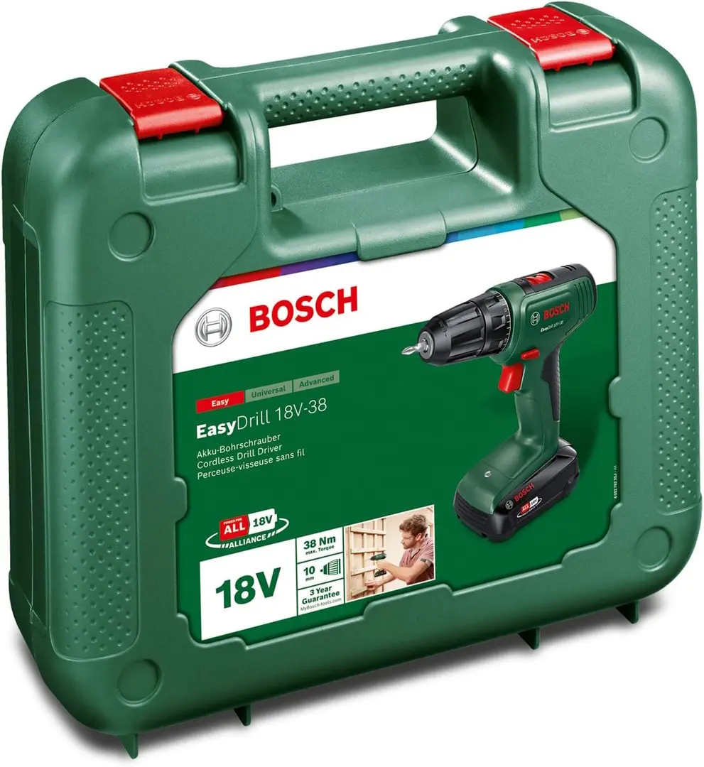 Masina de gaurit si insurubat cu acumulator Bosch EasyDrill 18V-38 (06039D8003)