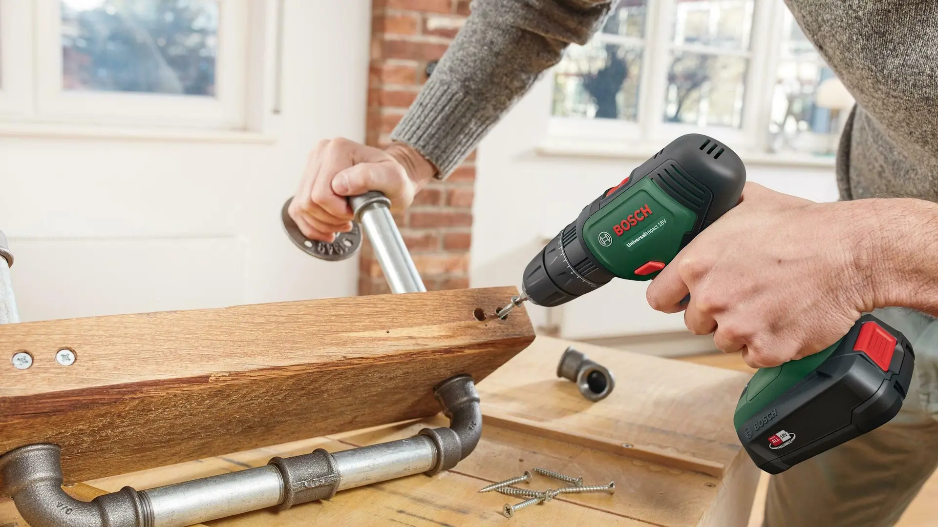 Masina de gaurit si insurubat cu acumulator Bosch UniversalImpact 18V (06039D4104)