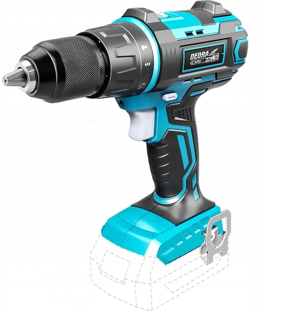 Masina de gaurit si insurubat cu acumulator Dedra SAS+ALL DED7142