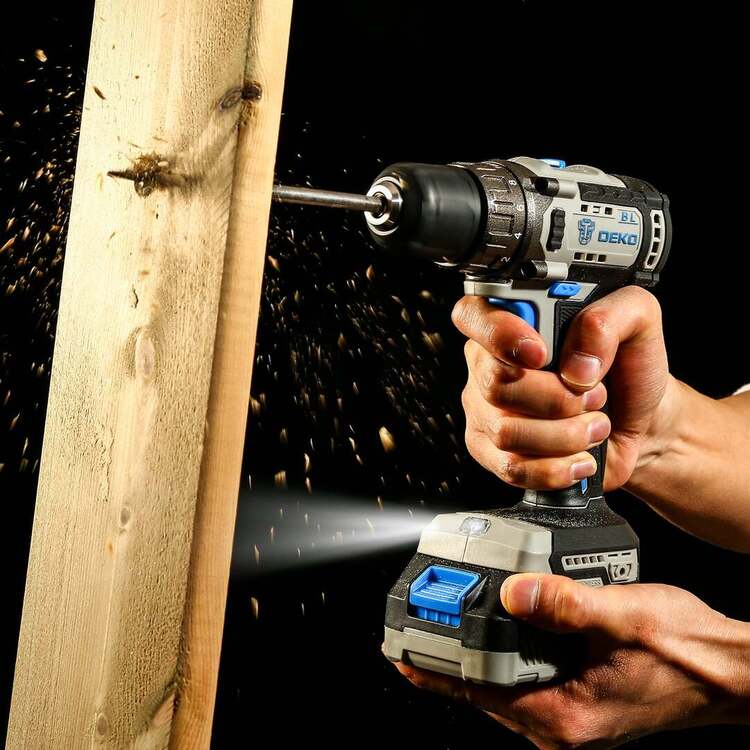 Аккумуляторная дрель-шуруповерт Deko Tools DKBL20DU3-HS2 (Grey/Black ...