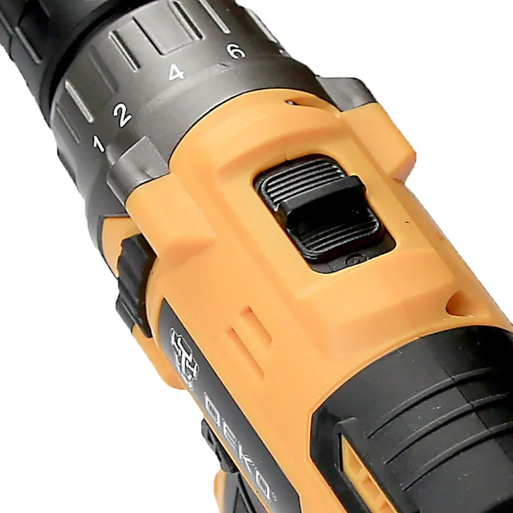 Аккумуляторная дрель-шуруповерт Deko Tools DKCD12XL01-H5 (Yellow/Black)