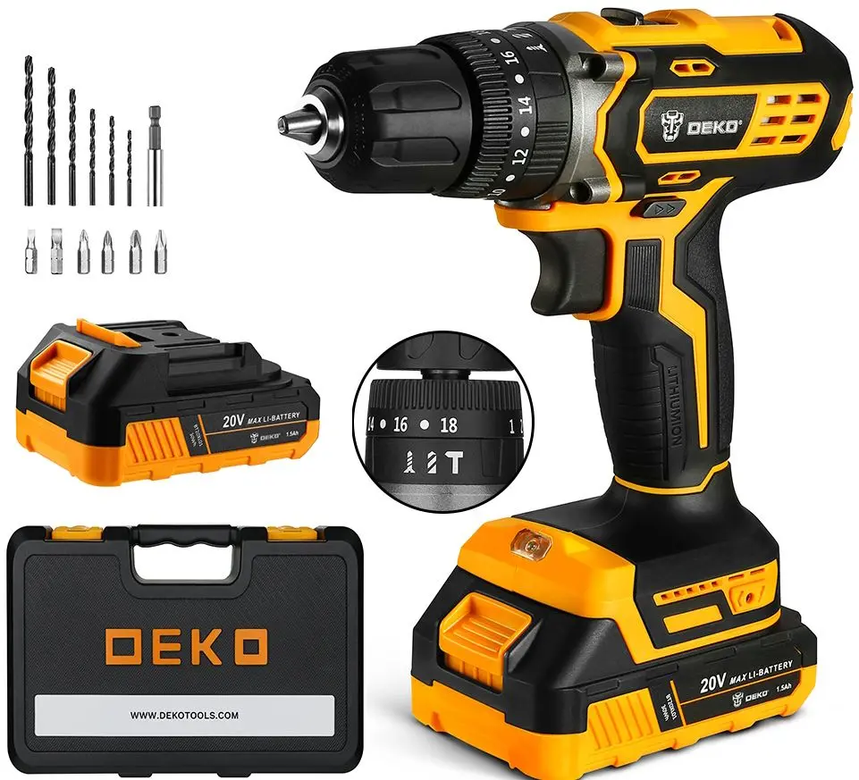 Masina de gaurit si insurubat cu acumulator Deko DKCD20ID01-5S3