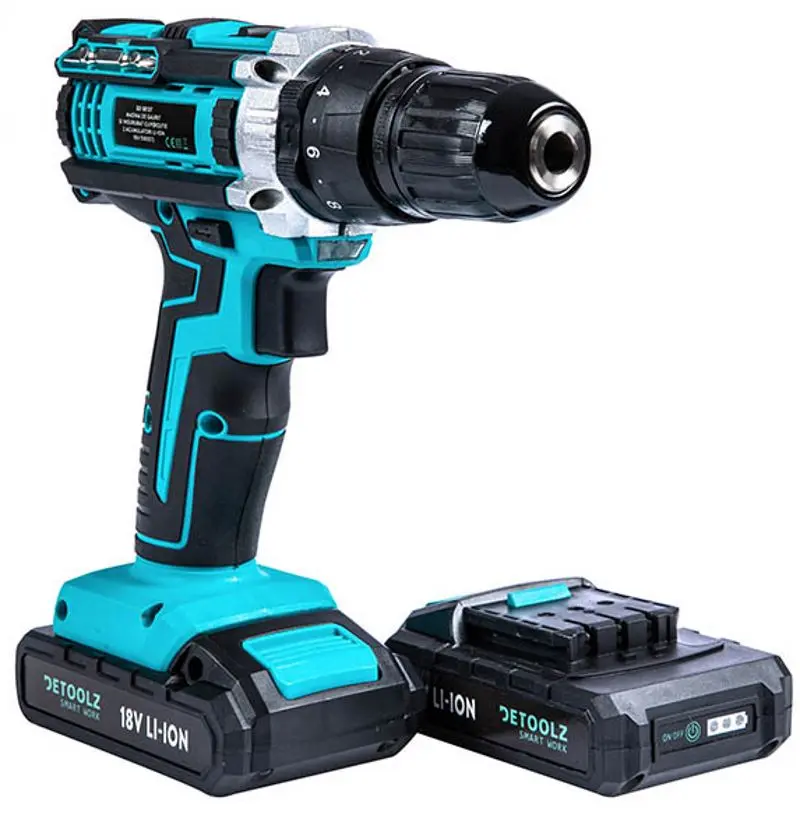 Дрель-шуруповерт ударный аккумуляторная Detoolz DZ-SE127 - 2