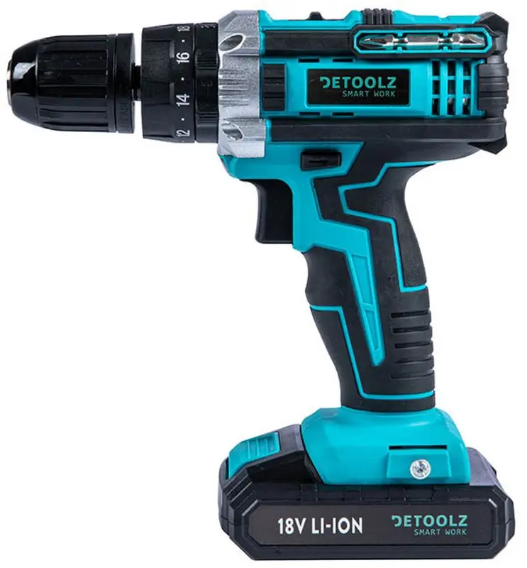 Дрель-шуруповерт ударный аккумуляторная Detoolz DZ-SE127