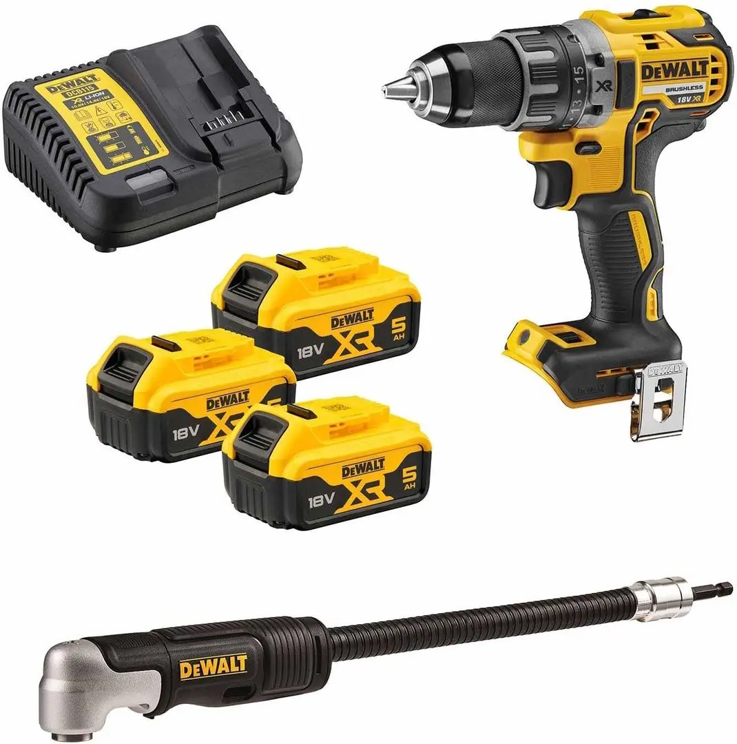 Masina de gaurit si insurubat cu acumulator DeWALT DCD791P3A Set