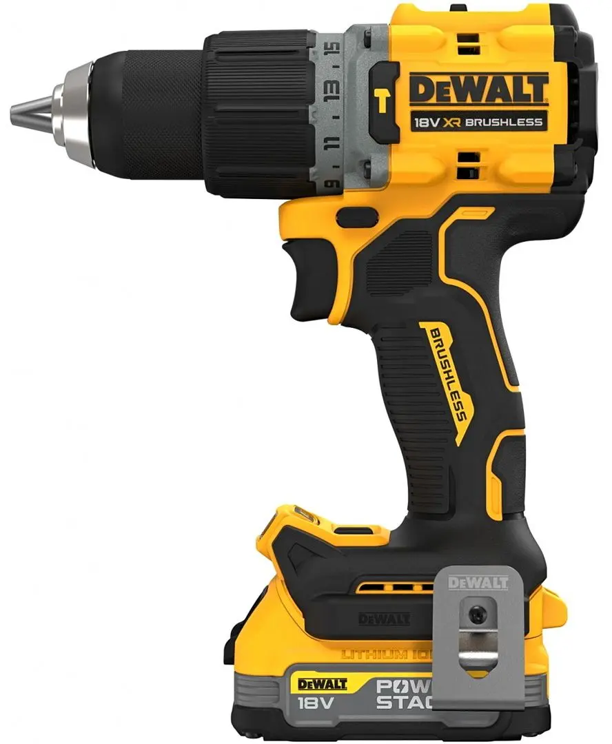 Masina de gaurit si insurubat cu acumulator Dewalt DCD805E2T-QW + DCBP 18V 2x1.7Ah + TSTAK
