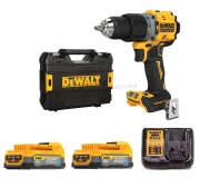 Аккумуляторная дрель-шуруповерт Dewalt DCD805E2T-QW + DCBP 18V 2x1.7Ah + TSTAK