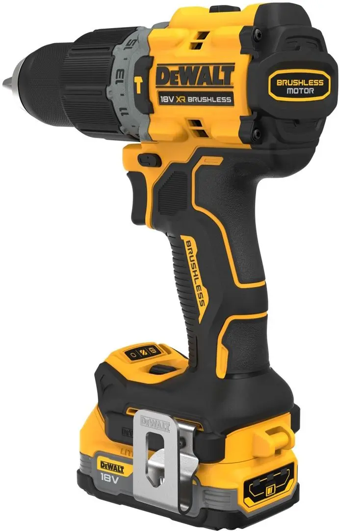Masina de gaurit si insurubat cu impact si acumulator DeWALT DCD805E1T Set