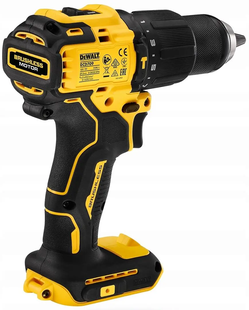 Masina de gaurit si insurubat cu acumulator Dewalt XR DCD708P2T (Yellow/Black)