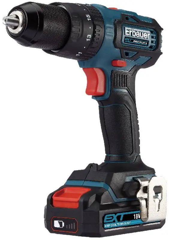Дрель-шуруповерт аккумуляторная Erbauer 1X2AH