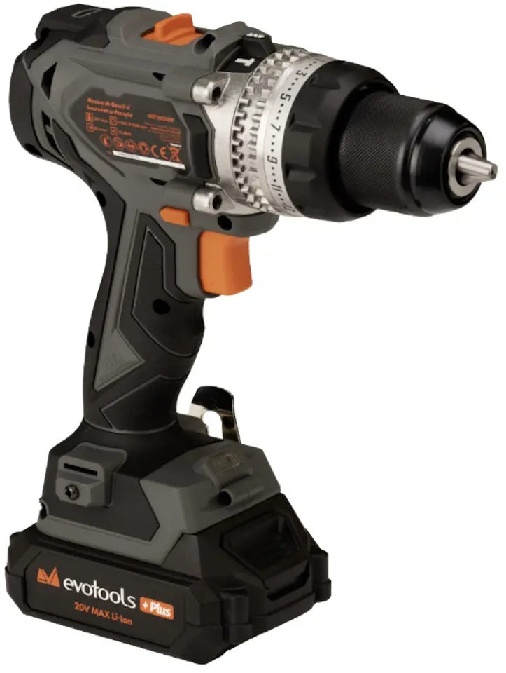 Masina de gaurit si insurubat cu percutie pe acumulator Evotools Plus 682609 - 2