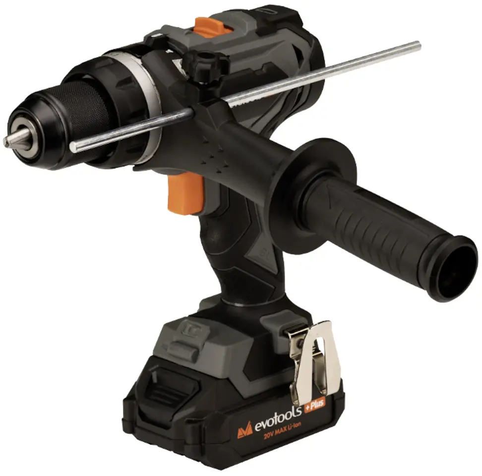 Masina de gaurit si insurubat cu percutie pe acumulator Evotools Plus 682609