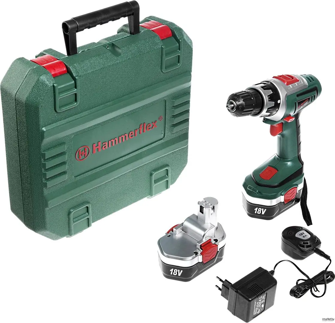 Дрель-шуруповерт аккумуляторная Hammer ACD182