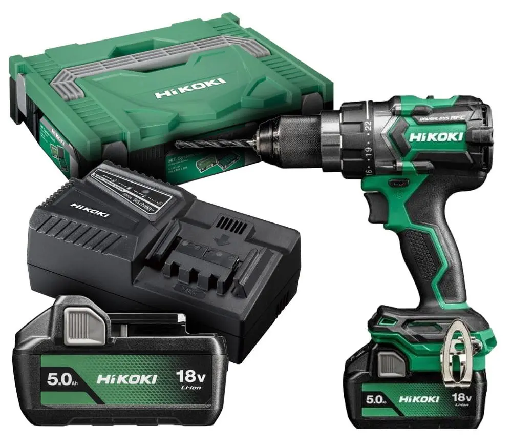 Аккумуляторная дрель-шуруповерт Hikoki DS18DCWPZ 2x5Ah